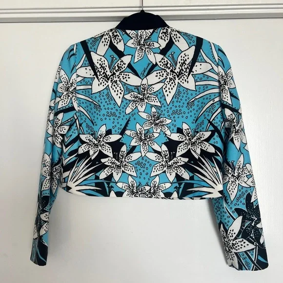 Roberto Cavalli - Just Cavalli "Class" Leaf Print Bomber Size: IT 40(US 4/6) - Picture 4 of 11